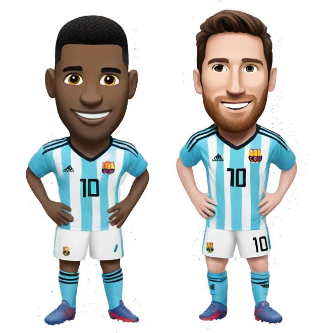 Cristiano and Messi emoji