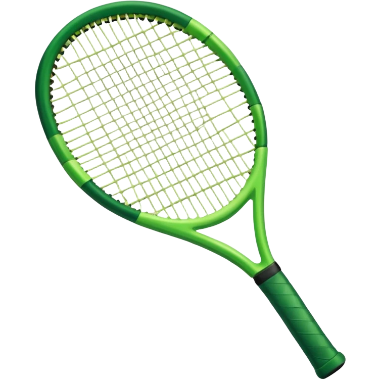 tennis racket with green grip emoji