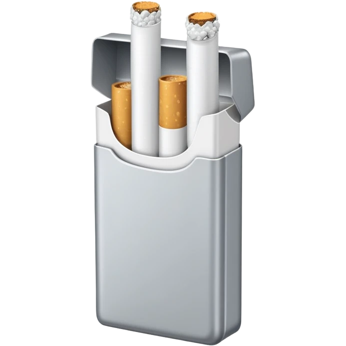 white seven stars grey shining cigaret pack with a few little white  emoji