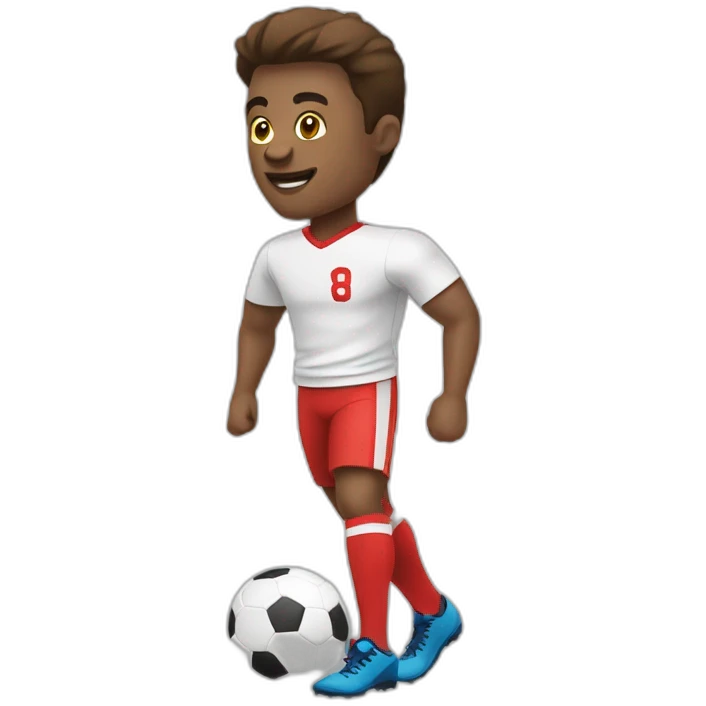 Footbaleur avec pouce en l’air emoji