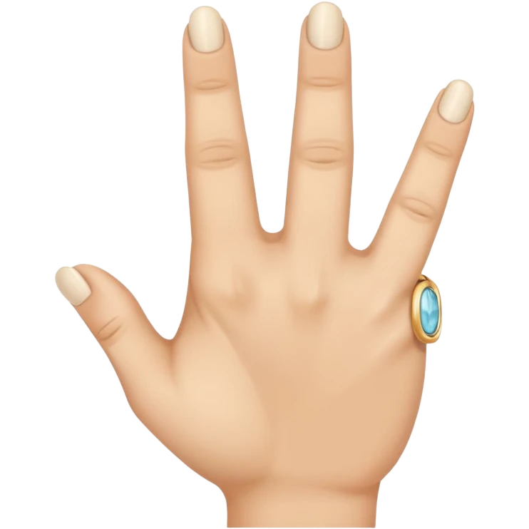 hand with middle finger and ring finger crossed emoji