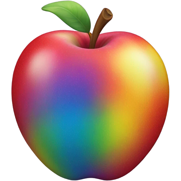 Rainbow Apple ￼ emoji