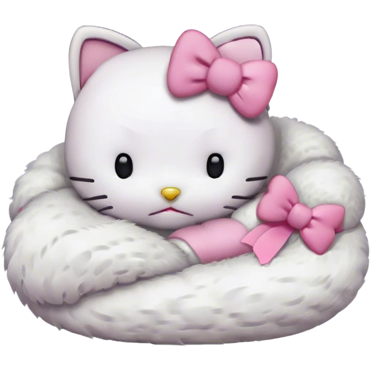 Hello kitty sleep emoji
