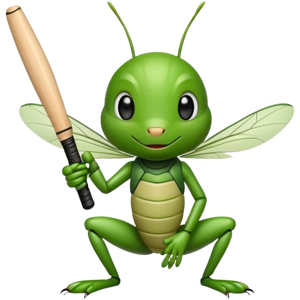 Small cute cricket emoji