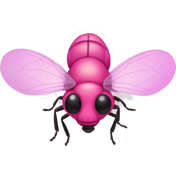 pink fly emoji
