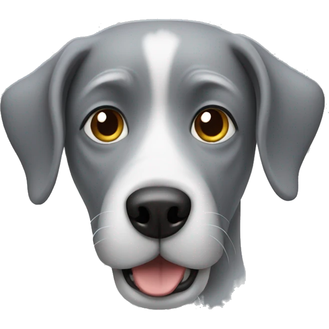 grey dog emoji