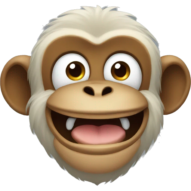Monkey smiling emoji