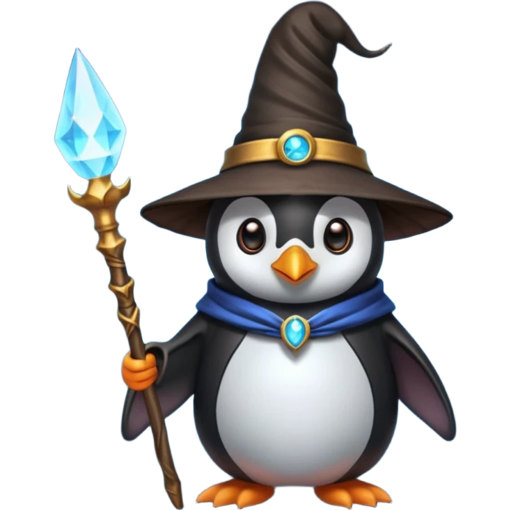 Penguin Wizard emoji
