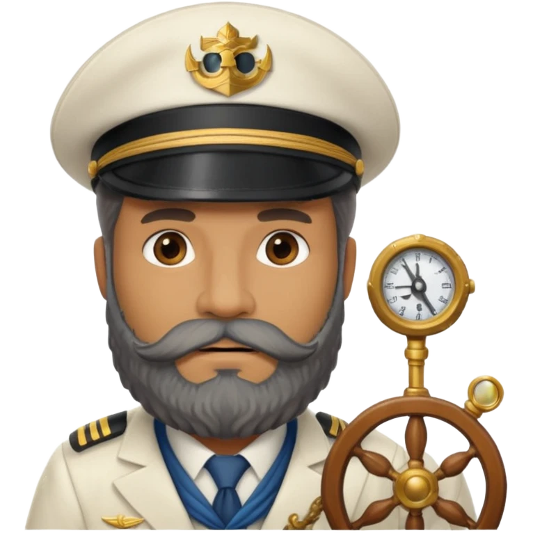 bearded fish ship captain emoji