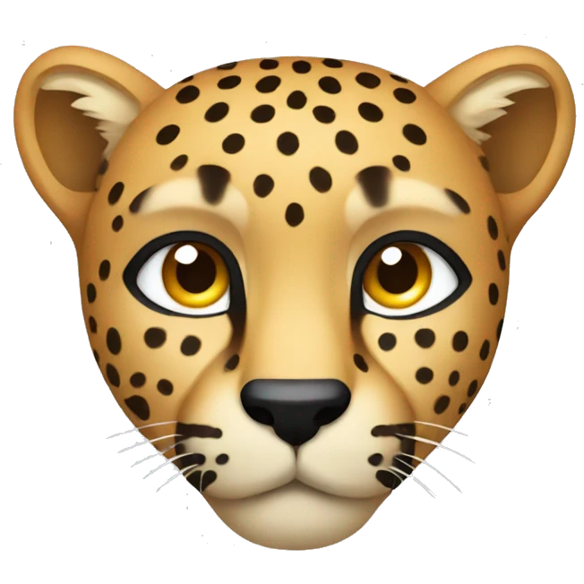 Cheetah head icon emoji