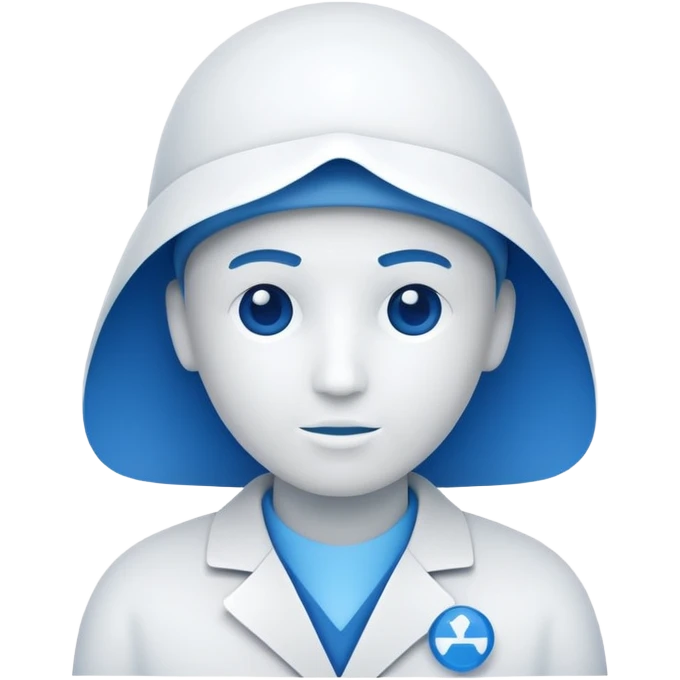 generate a flat image icon for AI Health Expert emoji
