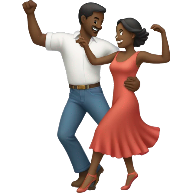 Fair colour Couple dancing  emoji