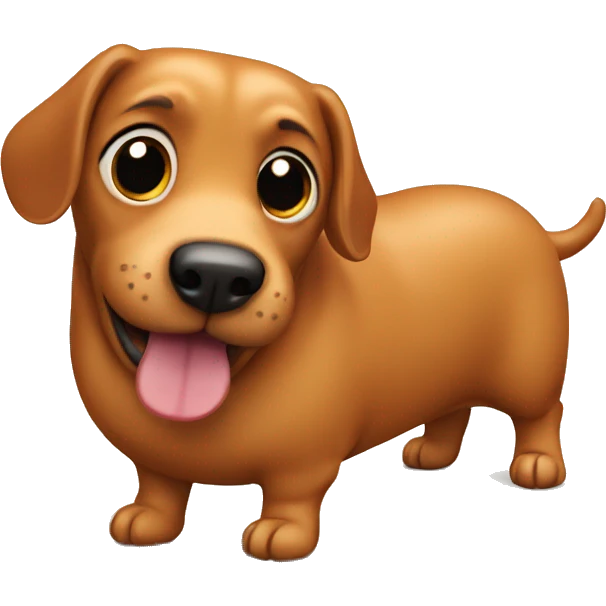 Fat sausage dog  emoji