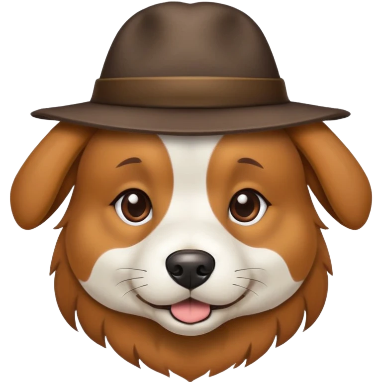 dog wearing a hat emoji