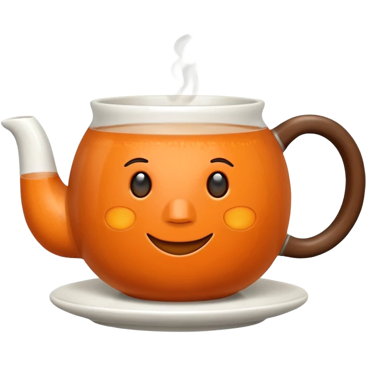 hot tea in a mug no face emoji