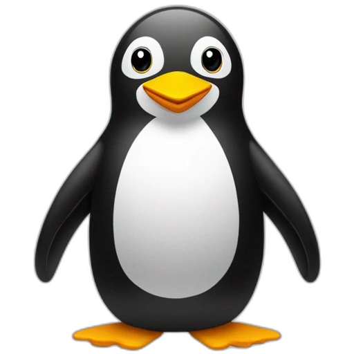 Pingouin qui joue aux jeux vidéos emoji