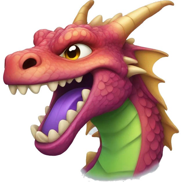 chromatic dragon smiling emoji