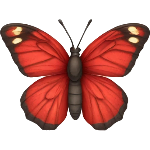 mariposa roja emoji