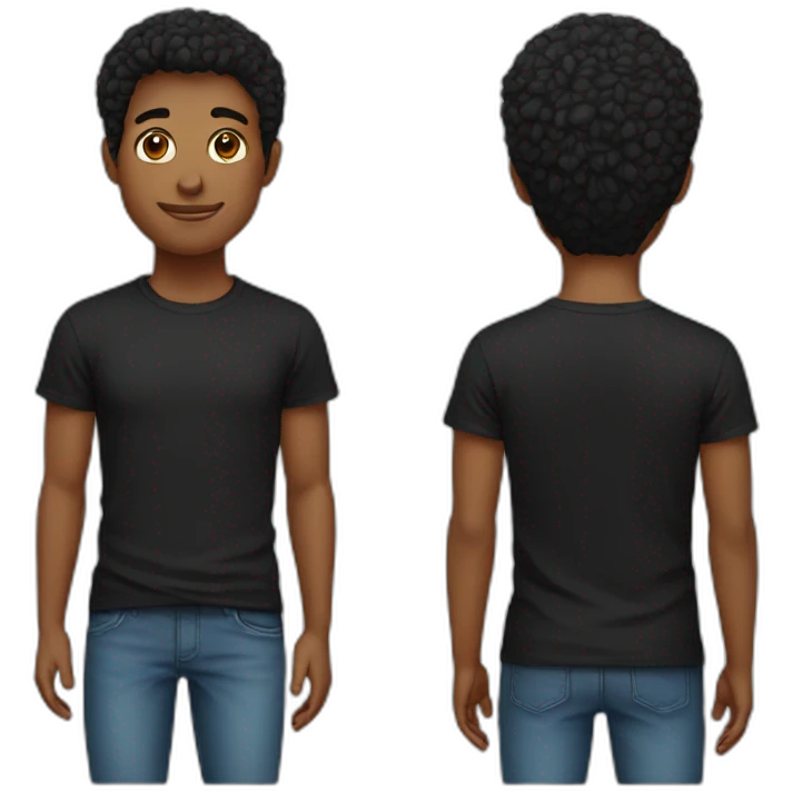 Black tshirt emoji