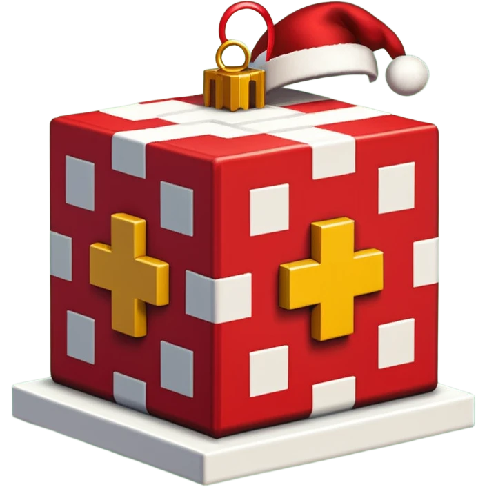 minecraft chistmas block emoji