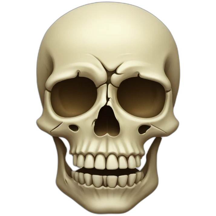 deformed skull emoji