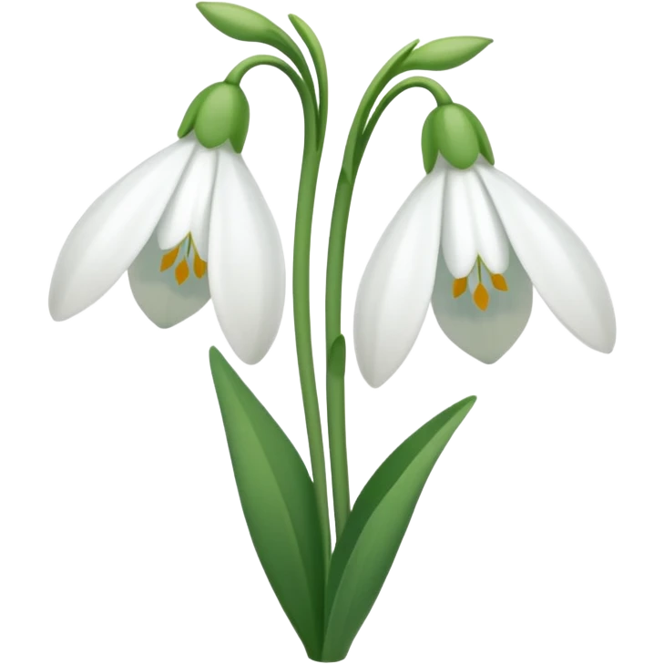 Snowdrop emoji