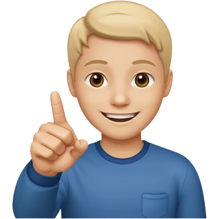 pointing finger towars camera emoji