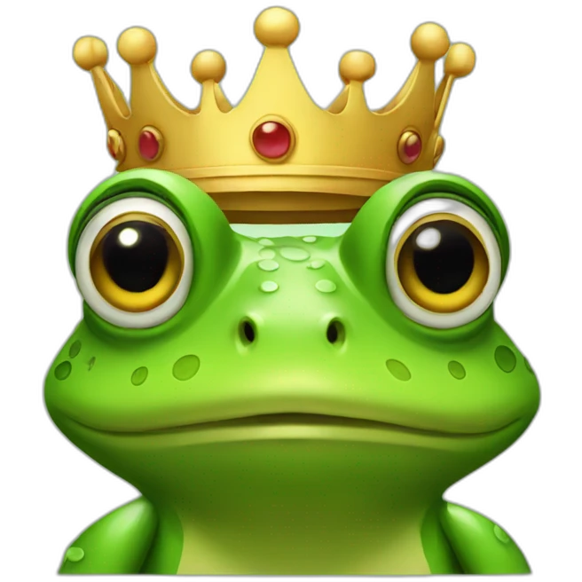 king frog emoji