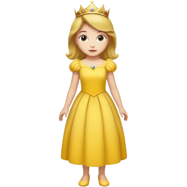 Princess daisy yelllow dress standing emoji