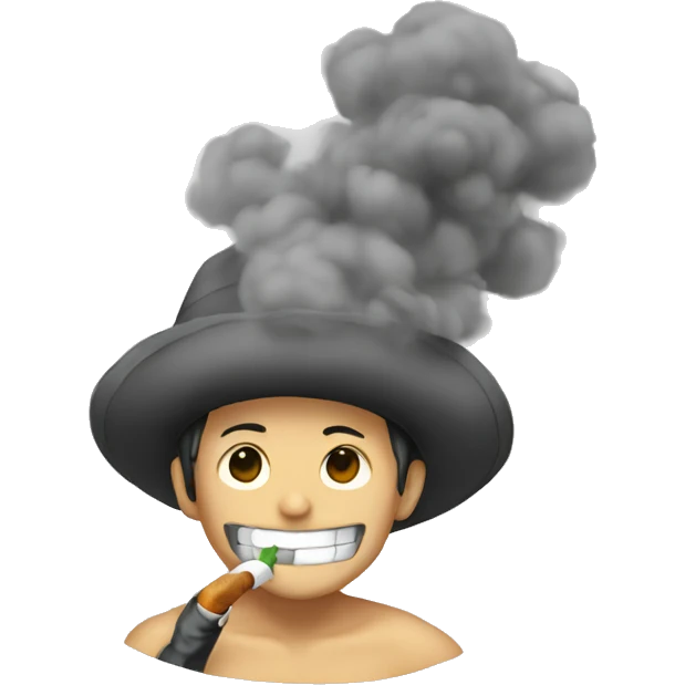 Smoker from one piece  emoji