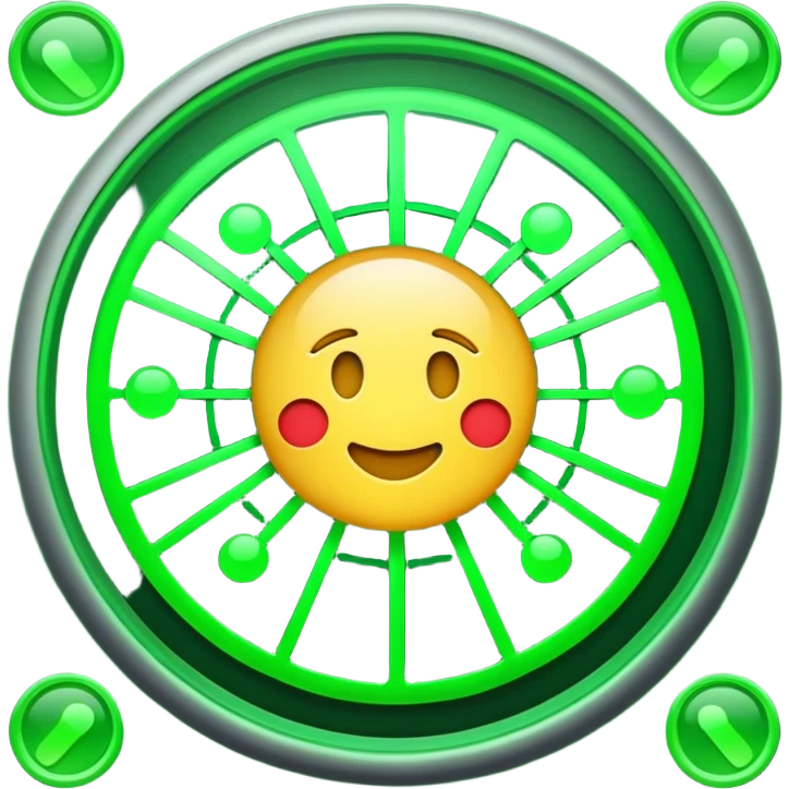 radar system scanning for emoji faces, radar screen with emoji blips emoji