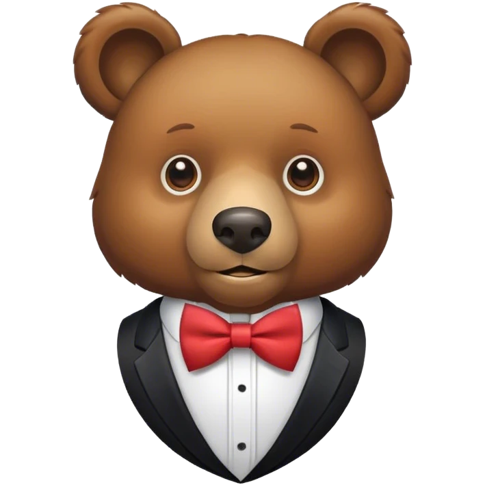 Oso con moño  emoji