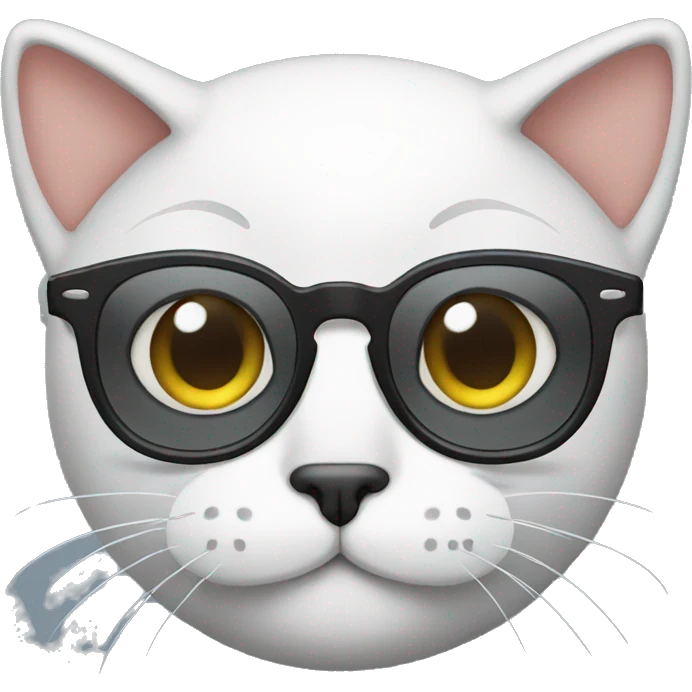 Cat with glasses emoji