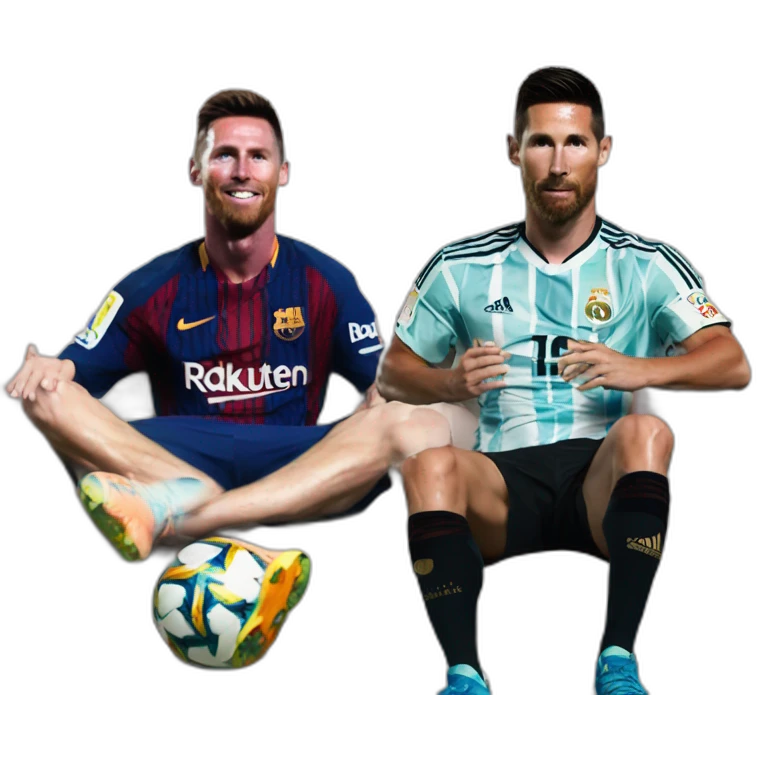 ronaldo sit over messi emoji