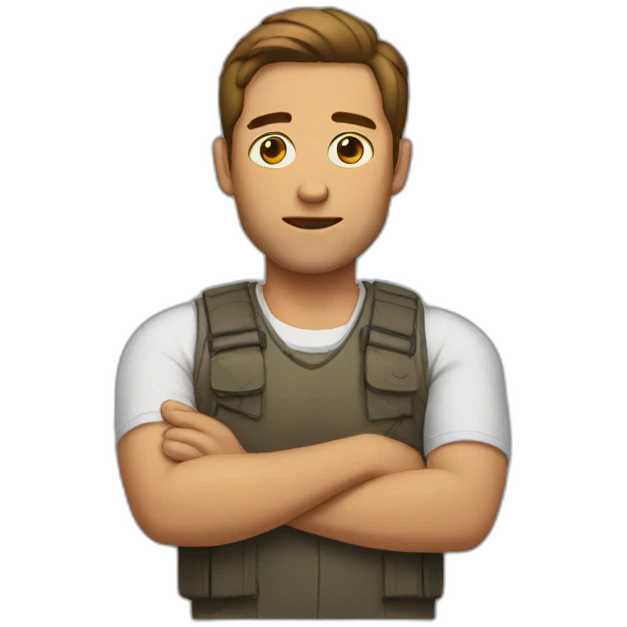 Men without arm emoji