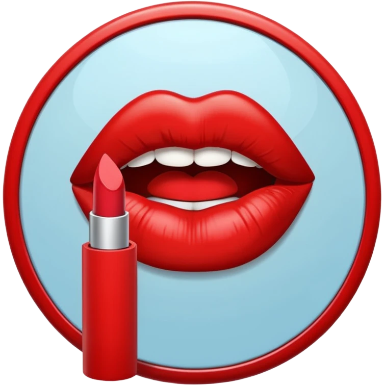 lipstick kiss emoji