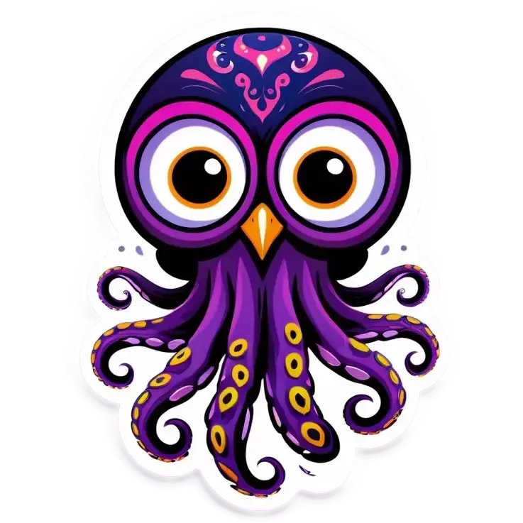 octopus and owl  emoji