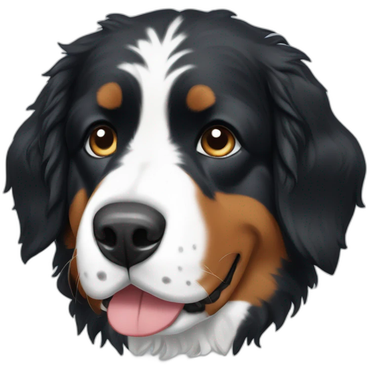 Bernese mountain dog rainy day emoji