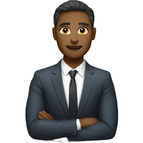 a team lead managing agents in office emoji