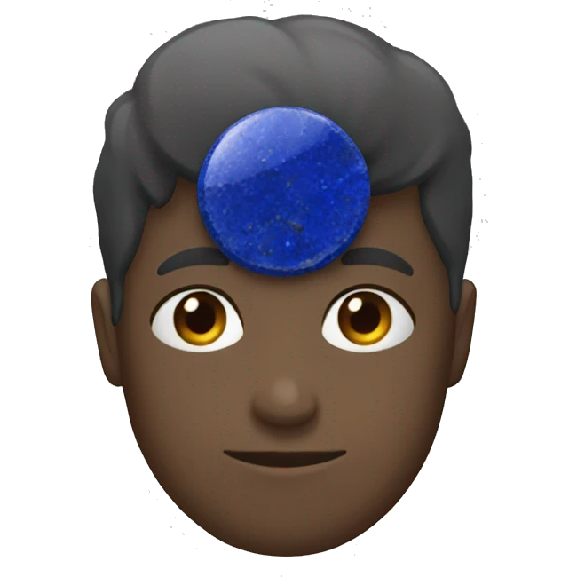 round lapis lazuli blue stone emoji
