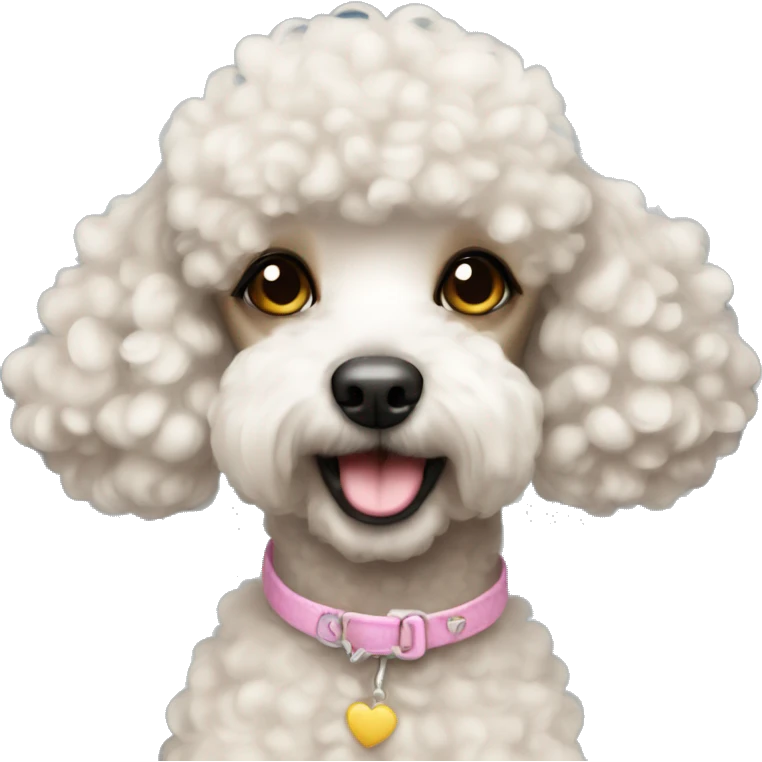 Coquette cute poodle emoji