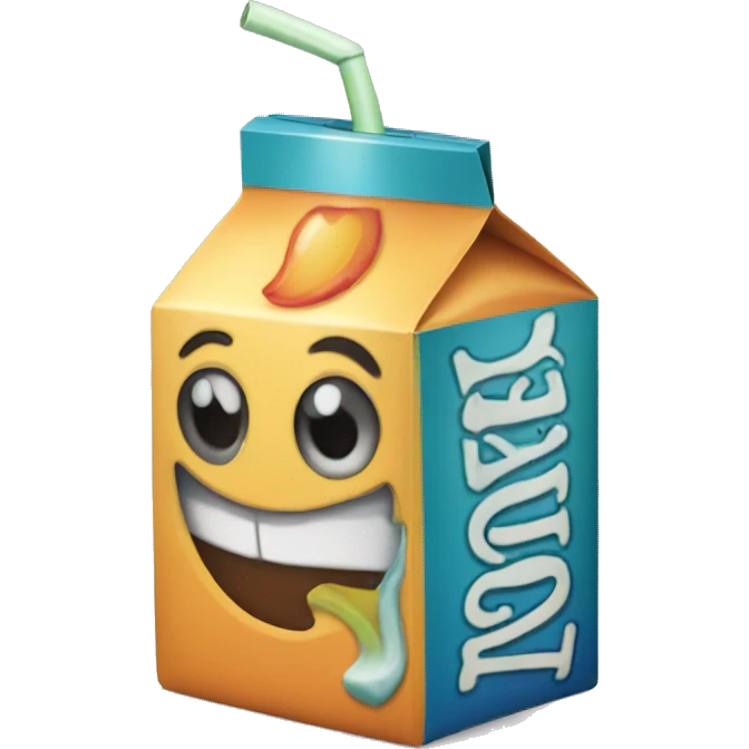 Juice box emoji