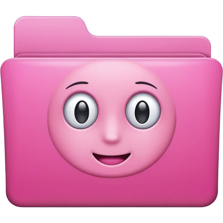 simple pink folder emoji