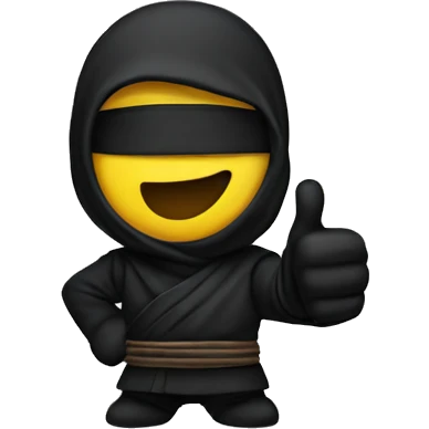 Ninja thumbs up emoji