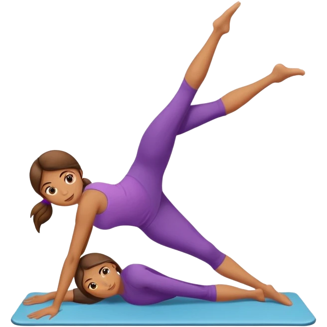 Chica pilates  emoji