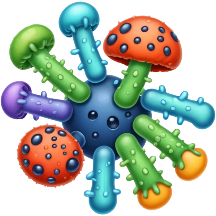 bacteria and fungi emoji