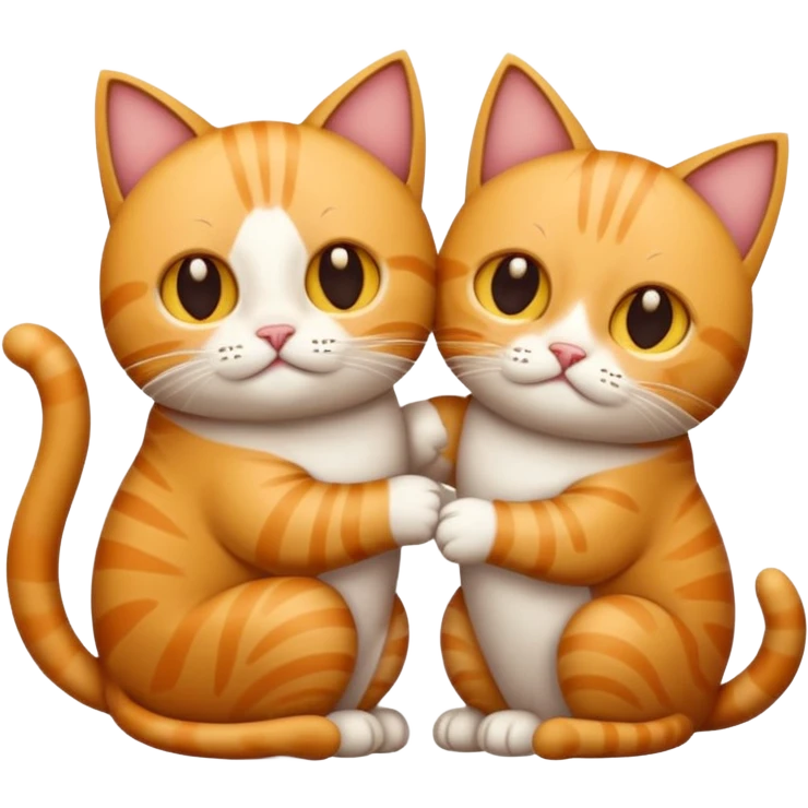 quero um emogi de dois gatos e uma criança emoji