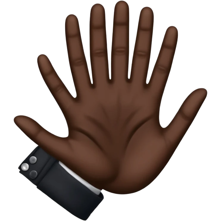 black hand shows class emoji