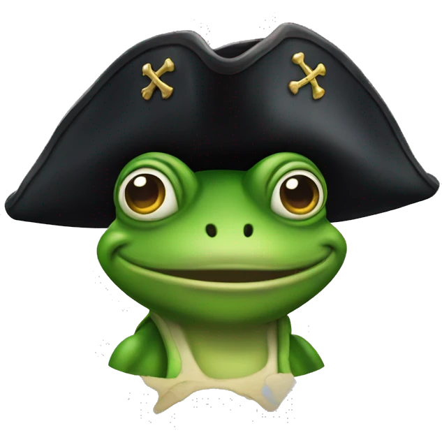 Pirat frog emoji