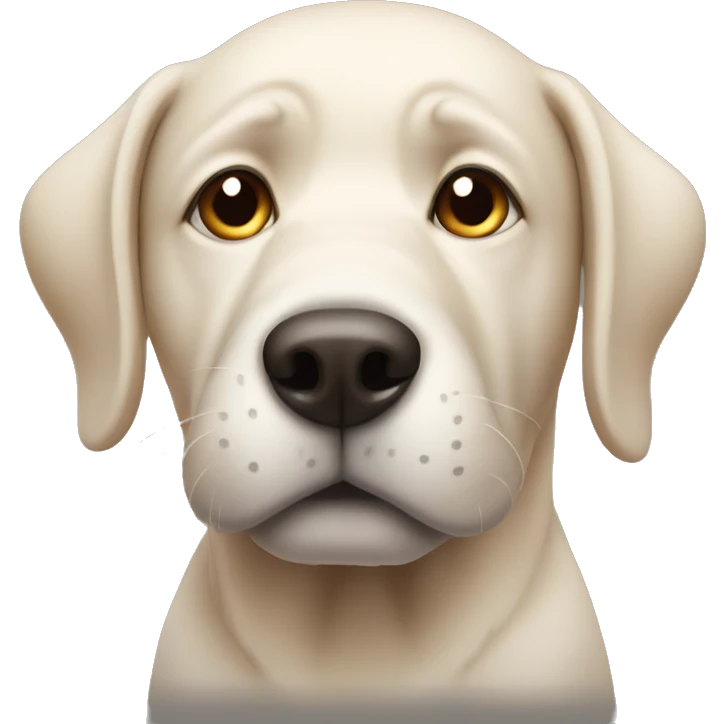 Dog giving a side eye emoji